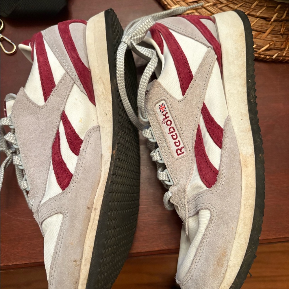 Reebok Classic Red and White Trainers